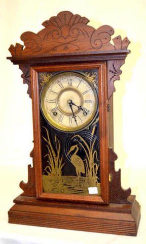 Welch Walnut Kitchen Clock, “Valda”