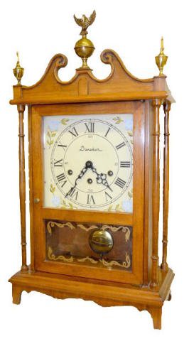 Daneker Musical Pillar & Scroll Half Size Clock