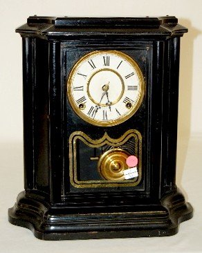 Black Antique T & S Shelf Clock