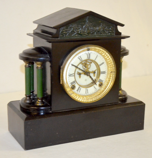 Antique Ansonia “Ormonde” Iron Case Mantel Clock