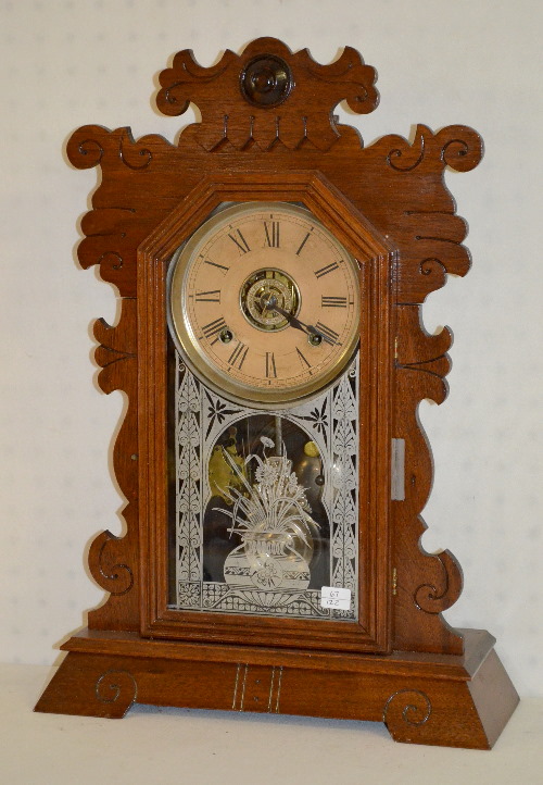 Antique Seth Thomas Oak Kitchen Clock