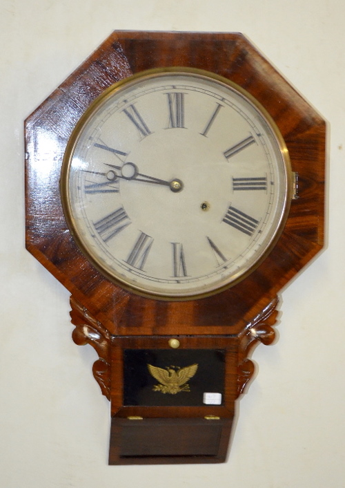 Antique Octagon Drop Wall Clock