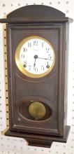 Antique Ansonia “Lime” Mahogany Hanging Clock