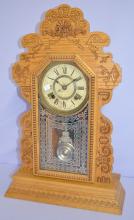 Antique Attleboro “Inez” Oak Kitchen Clock