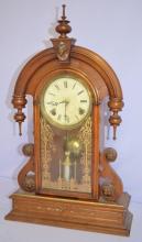 Antique G. Jones “Parisian” Walnut Parlor Clock