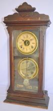 Antique Macomb Calendar clock with Moon Phase