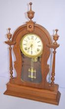 Antique Ansonia “Shelf Monogram” Walnut Clock