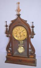 Antique G. Jones “Corinthian” Walnut Parlor Clock