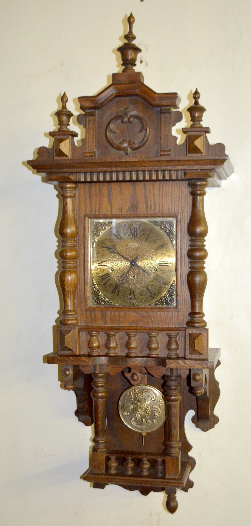 Contemporary German Open Well Swinger Clock