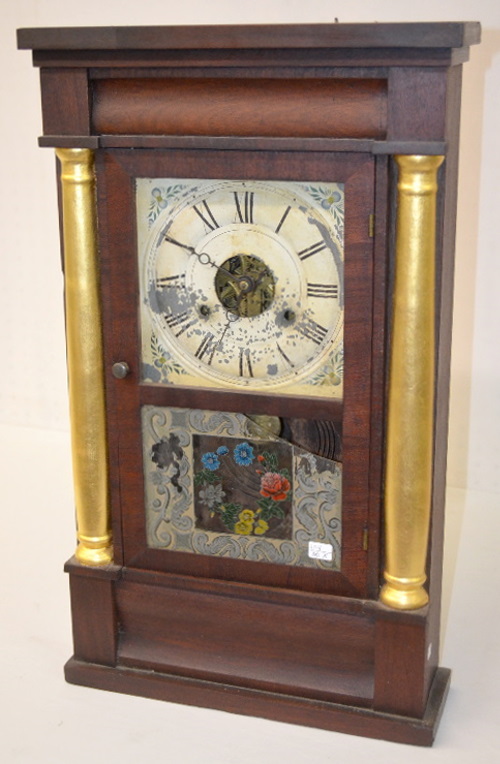 Antique Seth Thomas Split Column Weight Driven Shelf Clock