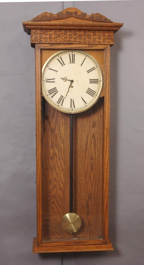 Gilbert Oak Store Regulator Clock