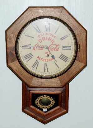 Ansonia Coca Cola Advertising School Clock