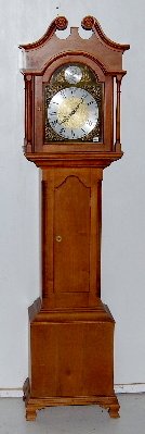 German Walnut 3 Weight Grandmother Clock