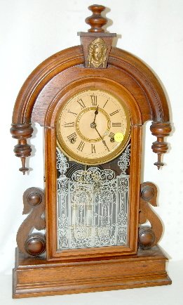 Ansonia “Parisian” Black Walnut Parlor Clock