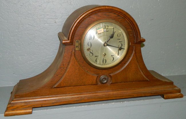8 day German oak head & shoulder clock