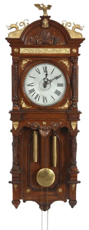 Waterbury Augusta Weight Driven Wall Clock