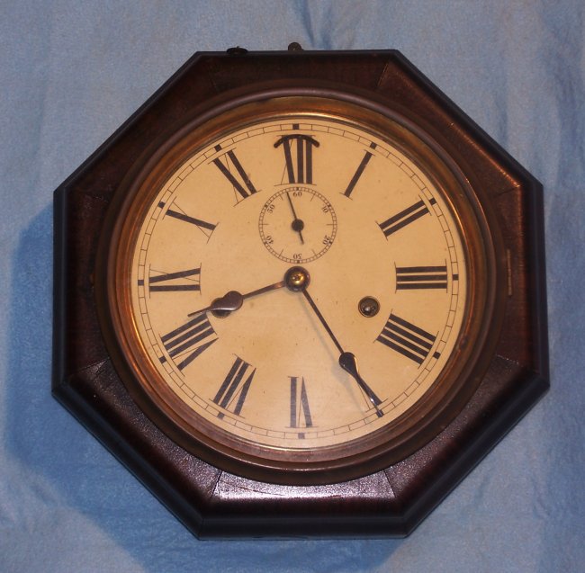 Antique E.N. Welch Time and Stike Wall Clock