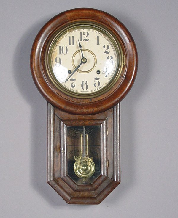 Japanese Schoolhouse Antique Wall Clock