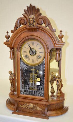 Ansonia Oak “Triumph” Parlor Clock