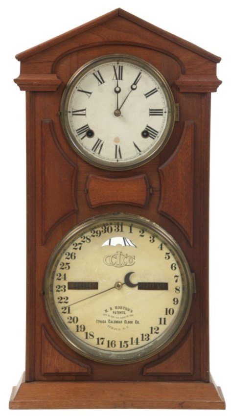 Ithaca No. 7 Shelf Cottage Calendar Clock