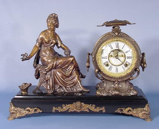 New Haven Flower Girl Statue Clock