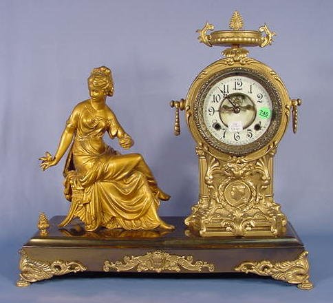 New Haven Flower Girl Statue Clock