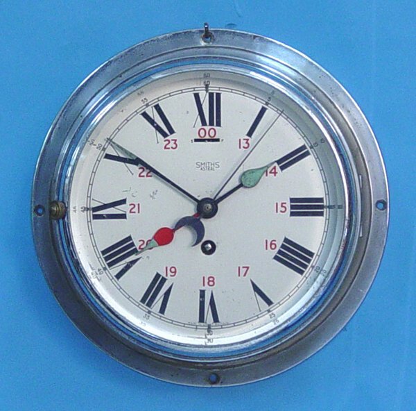 Ships Clock With Sweep Seconds Hand