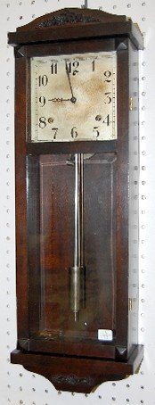 Mahogany Gilbert Wall Hanging Antique Clock