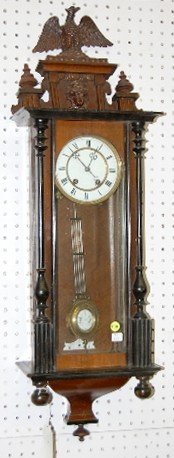 German Eagle Top Hanging R.A. Clock