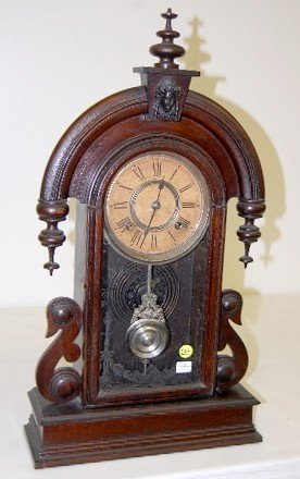 Black Walnut Ansonia “Parisian” Parlor Clock