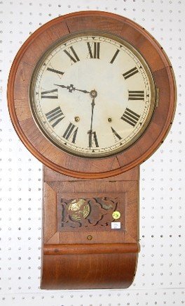 Antique Round Top Schoolhouse Clock