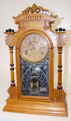 Antique Ansonia Oak “Carlos” Parlor Clock