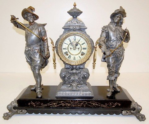 Ansonia “Don Juan & Don Cesar” Statue Clock