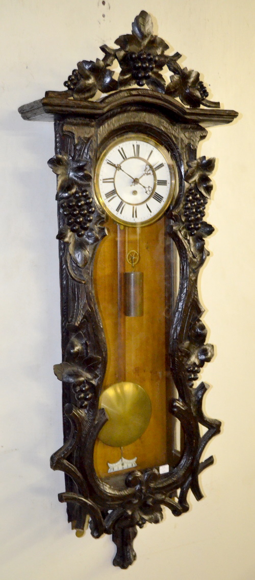 Antique German 1 Weight Vienna Regulator Clock