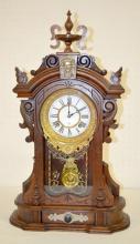 Antique Ansonia “Monarch” Parlor Clock, Walnut