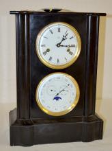 Antique Junghans Slate Double Dial 4 Function Clock