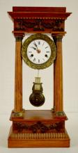 Antique French 4 Pillar Empire Mantel Clock