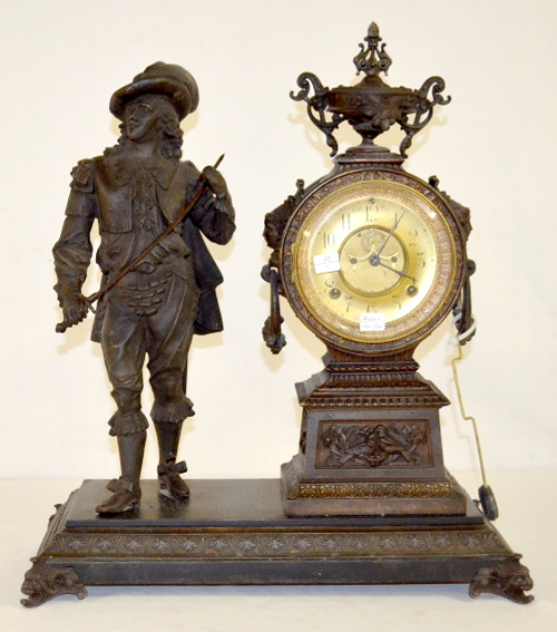 Antique Ansonia “Don Juan” Statue Clock