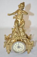 Antique Metal Novelty Brownie Clock