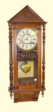 Antique T&S Wall Regulator Clock