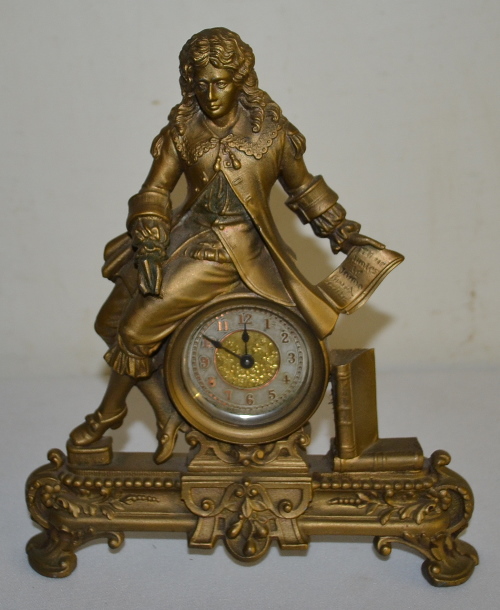 Antique Ansonia “Rival” Metal Novelty Clock