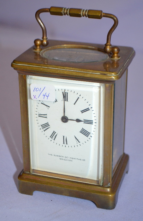 Antique Carriage Clock, Marked C. H. Case