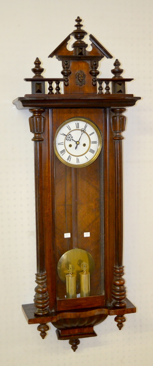 Antique Gustav Becker Two Weight Vienna Regulator Clock