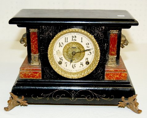 Fancy Ingraham Antique Mantel Clock