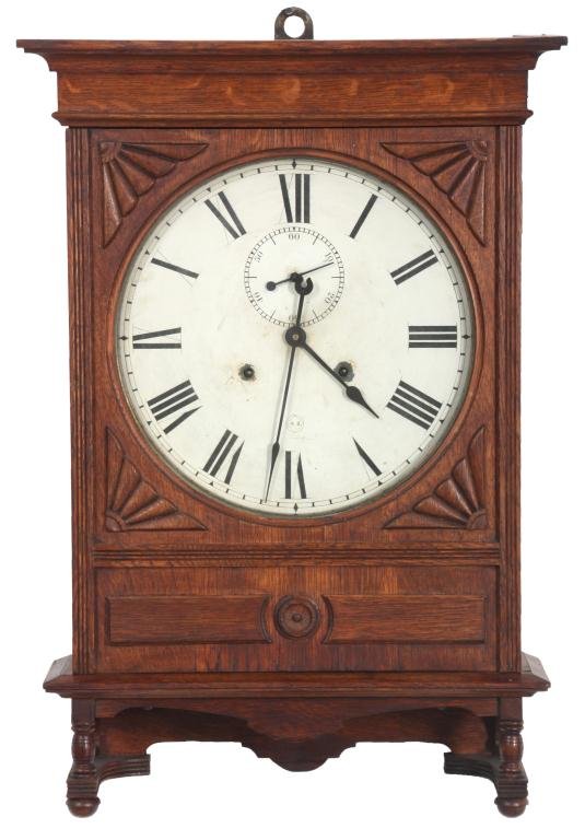 Oak Seth Thomas 14 in. Lobby Clock