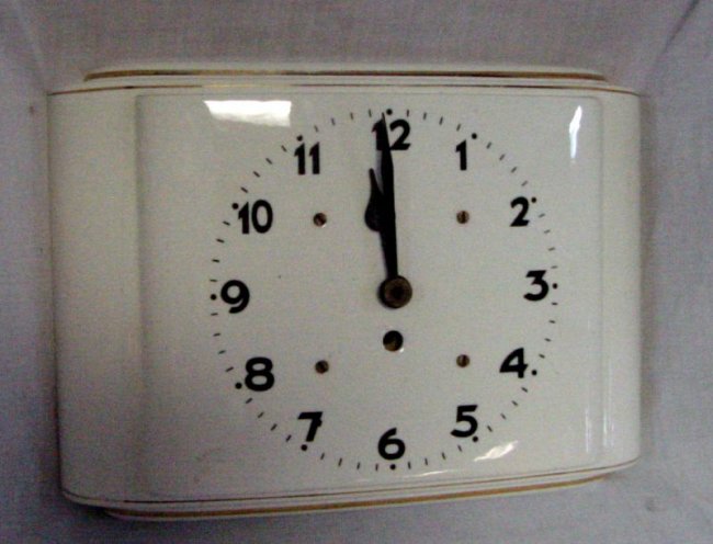 Dresden Art Deco Porcelain Wall Clock