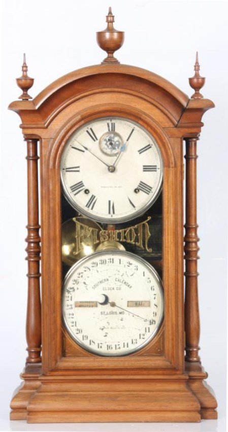 Southern Fashion No. 5 Double Dial Calendar Clock