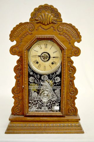 Ansonia “Kensico” Oak Kitchen Clock