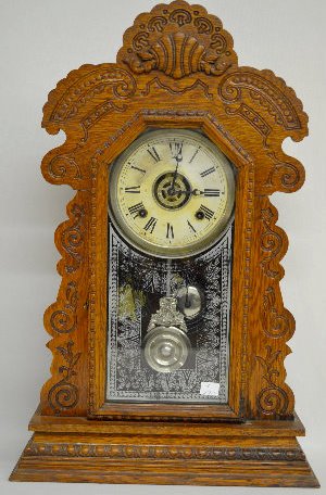 Ansonia “Kensico” Oak Kitchen Clock