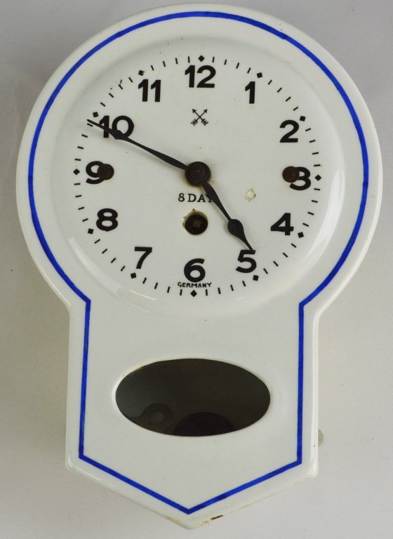 Hamburg American Porcelain Wall Clock